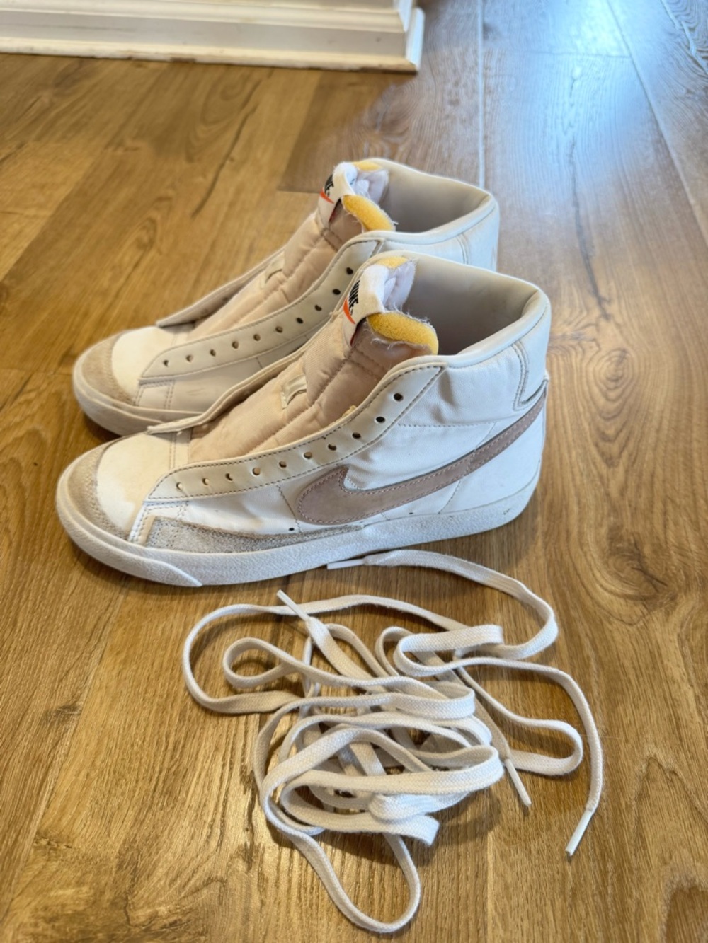 Nike Blazer Mid Vintage Cream with Taupe Swoosh